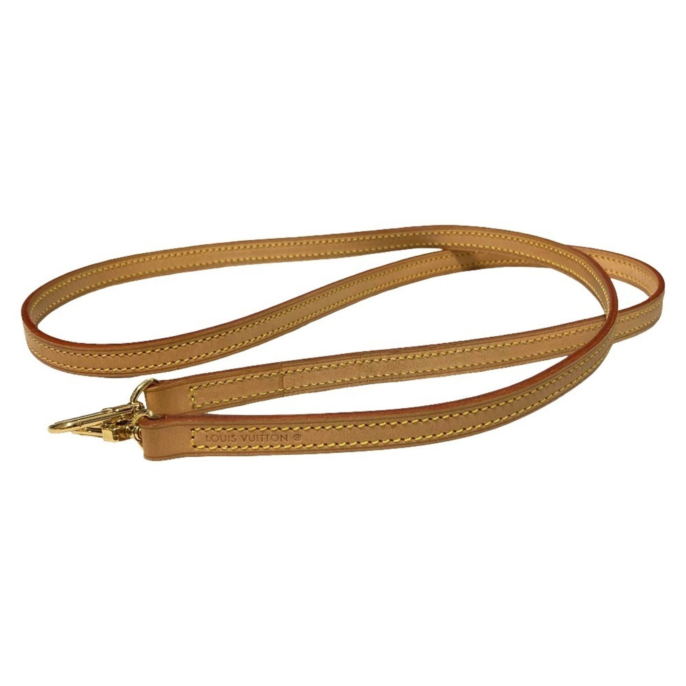 LOUIS VUITTON Louis Vuitton Natural Leather Shoulder Strap Beige Men's Women's